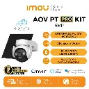 IP CAMERA IMOU AOV PT PRO 5MP (with Solar Panel) OUTDOOR, PAN TILT, Wifi+4G, Two Way Talk, Aurora Color Night Vision
